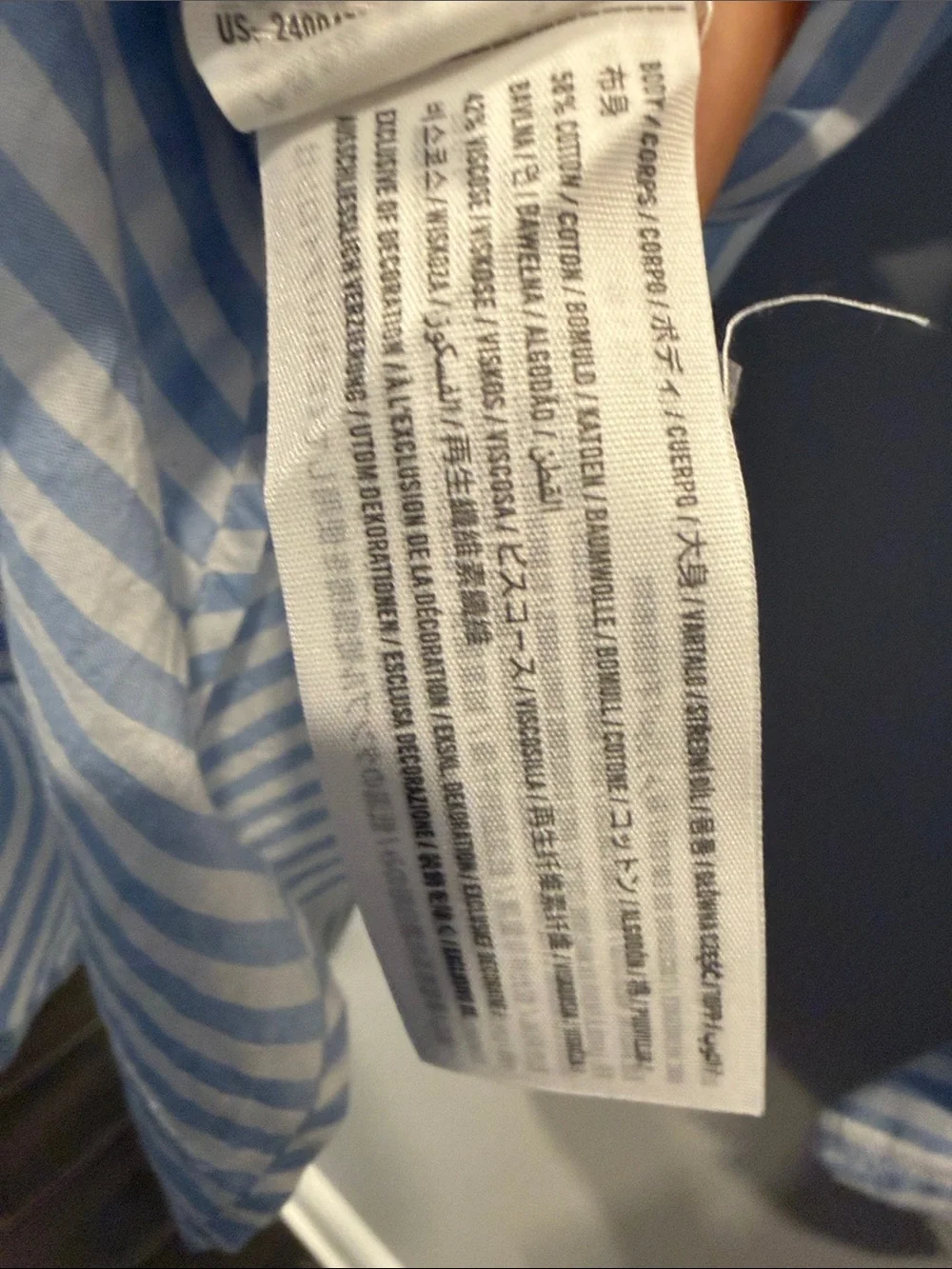 abercrombie kids Blue & White Striped Button-Up Shirt